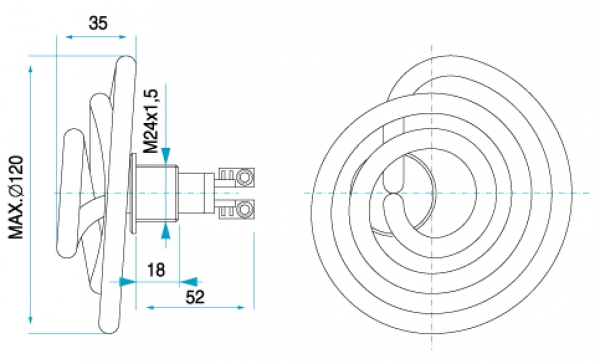 TYP 4032/004 - ohrev vody v práčkach